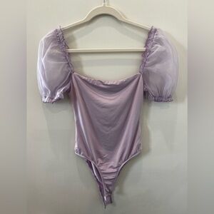 Princess Polly Girl in Love Bodysuit Lilac